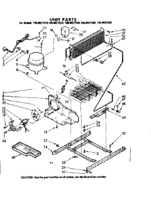 Unit Parts parts for Kenmore Refrigerator 106.8627520 (1068627520, 106 8627520) from AppliancePartsPros.com