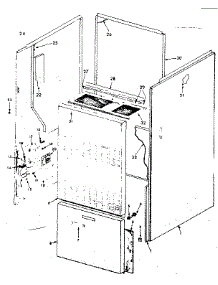 Cabinet parts for Kenmore Furnace 867.762223 (867762223, 867 762223) from AppliancePartsPros.com