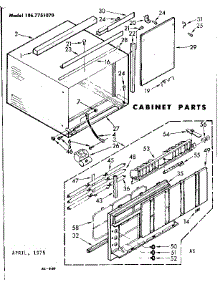 Cabinet Parts parts for Kenmore Heat Pump System 106.7751070 (1067751070, 106 7751070) from AppliancePartsPros.com