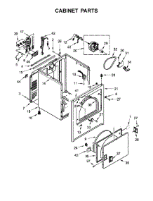 Cabinet Parts parts for Kenmore Dryer 110.C66132411 (110C66132411, 110 C66132411) from AppliancePartsPros.com