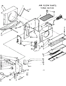 Air Flow Parts parts for Kenmore Heat Pump System 106.7781591 (1067781591, 106 7781591) from AppliancePartsPros.com