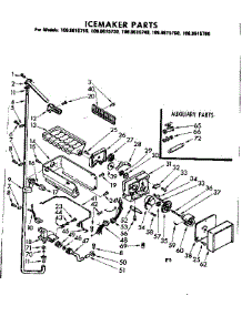Icemaker Parts parts for Kenmore Refrigerator 106.8615710 (1068615710, 106 8615710) from AppliancePartsPros.com