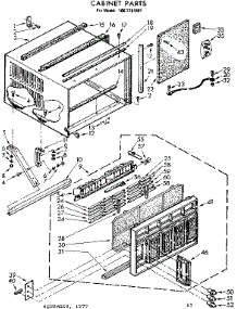 Cabinet Parts parts for Kenmore Heat Pump System 106.7781881 (1067781881, 106 7781881) from AppliancePartsPros.com