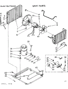 Unit Parts parts for Kenmore Heat Pump System 106.7760551 (1067760551, 106 7760551) from AppliancePartsPros.com