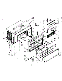 Cabinet Parts parts for Kenmore Heat Pump System 106.68770 (10668770, 106 68770) from AppliancePartsPros.com