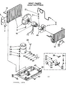 Unit Parts parts for Kenmore Heat Pump System 106.7770650 (1067770650, 106 7770650) from AppliancePartsPros.com
