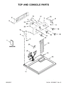 Top And Console Parts parts for Kenmore Dryer 110.75232610 (11075232610, 110 75232610) from AppliancePartsPros.com