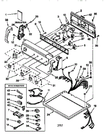 Top And Console parts for Kenmore Dryer 110.76932691 (11076932691, 110 76932691) from AppliancePartsPros.com