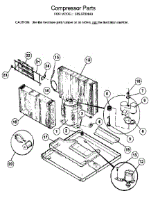 Compressor parts for Kenmore Heat Pump System 253.9720840 (2539720840, 253 9720840) from AppliancePartsPros.com