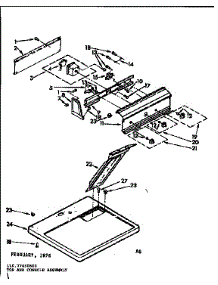 Top And Console Assembly parts for Kenmore Dryer 110.77430600 (11077430600, 110 77430600) from AppliancePartsPros.com