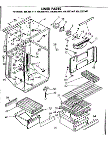 Liner Parts parts for Kenmore Refrigerator 106.8607917 (1068607917, 106 8607917) from AppliancePartsPros.com