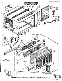 Cabinet Parts parts for Kenmore Heat Pump System 106.8701841 (1068701841, 106 8701841) from AppliancePartsPros.com