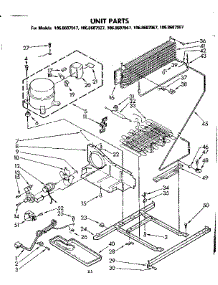 Unit Parts parts for Kenmore Refrigerator 106.8607927 (1068607927, 106 8607927) from AppliancePartsPros.com