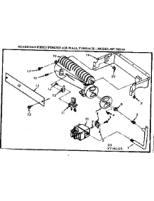 Gas Burners And Manifold parts for Kenmore Furnace 867.736140 (867736140, 867 736140) from AppliancePartsPros.com
