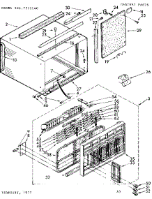 Cabinet Parts parts for Kenmore Heat Pump System 106.7771140 (1067771140, 106 7771140) from AppliancePartsPros.com