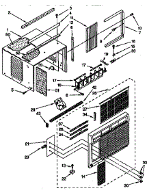 Cabinet Parts parts for Kenmore Heat Pump System 106.9740880 (1069740880, 106 9740880) from AppliancePartsPros.com