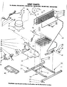 Unit Parts parts for Kenmore Refrigerator 106.8627440 (1068627440, 106 8627440) from AppliancePartsPros.com