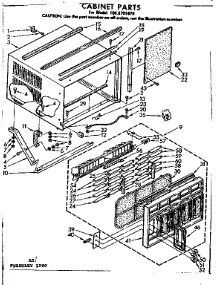 Cabinet Parts parts for Kenmore Heat Pump System 106.8701870 (1068701870, 106 8701870) from AppliancePartsPros.com
