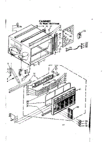 Cabinet Parts parts for Kenmore Heat Pump System 106.7771490 (1067771490, 106 7771490) from AppliancePartsPros.com