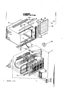 Cabinet Parts parts for Kenmore Heat Pump System 106.7771291 (1067771291, 106 7771291) from AppliancePartsPros.com