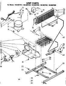 Unit Parts parts for Kenmore Refrigerator 106.8607914 (1068607914, 106 8607914) from AppliancePartsPros.com