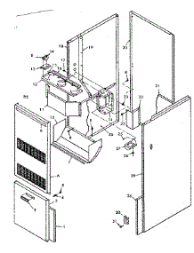 Furnace Body parts for Kenmore Furnace 867.763334 (867763334, 867 763334) from AppliancePartsPros.com
