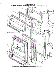 Door Parts parts for Kenmore Refrigerator 106.8607965 (1068607965, 106 8607965) from AppliancePartsPros.com