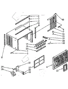 Cabinet Parts parts for Kenmore Heat Pump System 106.8760550 (1068760550, 106 8760550) from AppliancePartsPros.com