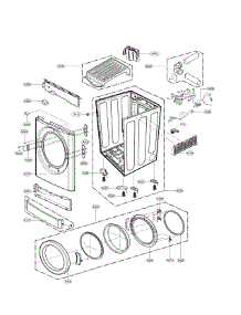 Drum And Tub Parts parts for Kenmore Dryer 796.91392610 (79691392610, 796 91392610) from AppliancePartsPros.com