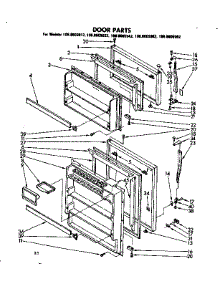 Door Parts parts for Kenmore Refrigerator 106.8605942 (1068605942, 106 8605942) from AppliancePartsPros.com