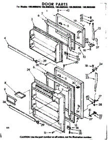 Door Parts parts for Kenmore Refrigerator 106.8605940 (1068605940, 106 8605940) from AppliancePartsPros.com