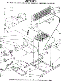 Unit Parts parts for Kenmore Refrigerator 106.8607916 (1068607916, 106 8607916) from AppliancePartsPros.com