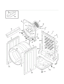 Cabinet / Drum parts for Kenmore Dryer 417.81122310 (41781122310, 417 81122310) from AppliancePartsPros.com