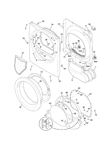 Front Panel / Lint Filter parts for Kenmore Dryer 417.81122310 (41781122310, 417 81122310) from AppliancePartsPros.com