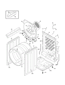 Cabinet / Drum parts for Kenmore Dryer 417.91122310 (41791122310, 417 91122310) from AppliancePartsPros.com