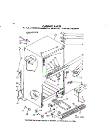 Cabinet Parts parts for Kenmore Refrigerator 106.8607985 (1068607985, 106 8607985) from AppliancePartsPros.com