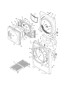 Front Panel / Lint Filter parts for Kenmore Dryer 417.94132002 (41794132002, 417 94132002) from AppliancePartsPros.com