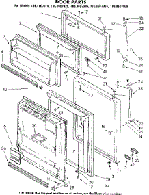Door Parts parts for Kenmore Refrigerator 106.8607946 (1068607946, 106 8607946) from AppliancePartsPros.com