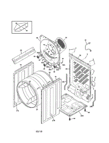 Cabinet / Drum parts for Kenmore Dryer 417.98022000 (41798022000, 417 98022000) from AppliancePartsPros.com