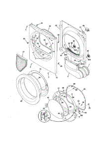 Front Panel / Lint Filter parts for Kenmore Dryer 417.98022000 (41798022000, 417 98022000) from AppliancePartsPros.com