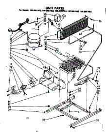 Unit Parts parts for Kenmore Refrigerator 106.8607913 (1068607913, 106 8607913) from AppliancePartsPros.com