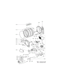 Drum And Motor Assembly Parts parts for Kenmore Dryer 796.91272210 (79691272210, 796 91272210) from AppliancePartsPros.com