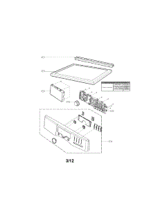 Control Panel And Plate Assembly Parts parts for Kenmore Dryer 796.91272210 (79691272210, 796 91272210) from AppliancePartsPros.com