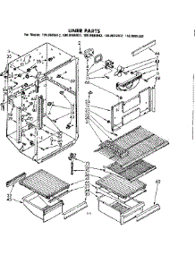 Liner Parts parts for Kenmore Refrigerator 106.8605912 (1068605912, 106 8605912) from AppliancePartsPros.com