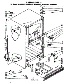 Cabinet Parts parts for Kenmore Refrigerator 106.8605912 (1068605912, 106 8605912) from AppliancePartsPros.com