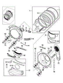 Drum Assy parts for Kenmore Dryer 402.89032011 (40289032011, 402 89032011) from AppliancePartsPros.com