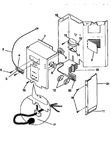 Control Panel parts for Kenmore Heat Pump System 253.9751451 (2539751451, 253 9751451) from AppliancePartsPros.com