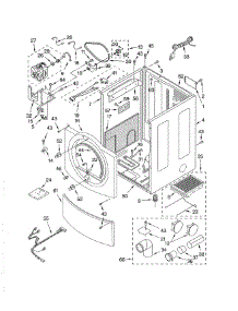 Cabinet parts for Kenmore Dryer 110.94836202 (11094836202, 110 94836202) from AppliancePartsPros.com
