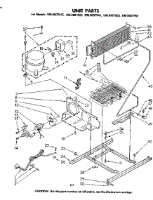 Unit Parts parts for Kenmore Refrigerator 106.8607915 (1068607915, 106 8607915) from AppliancePartsPros.com