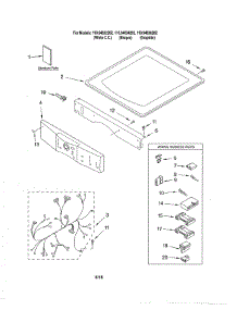 Top & Console parts for Kenmore Dryer 110.94834202 (11094834202, 110 94834202) from AppliancePartsPros.com